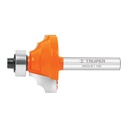 Broca para router, moldura clásica, 1-1/8' con balero,Truper BROU-M1-1/8X