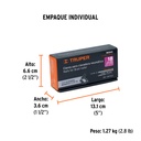 Caja con 5000 clavos calibre 18, 30 mm para CLNE-18, Truper CLANEU-18-30