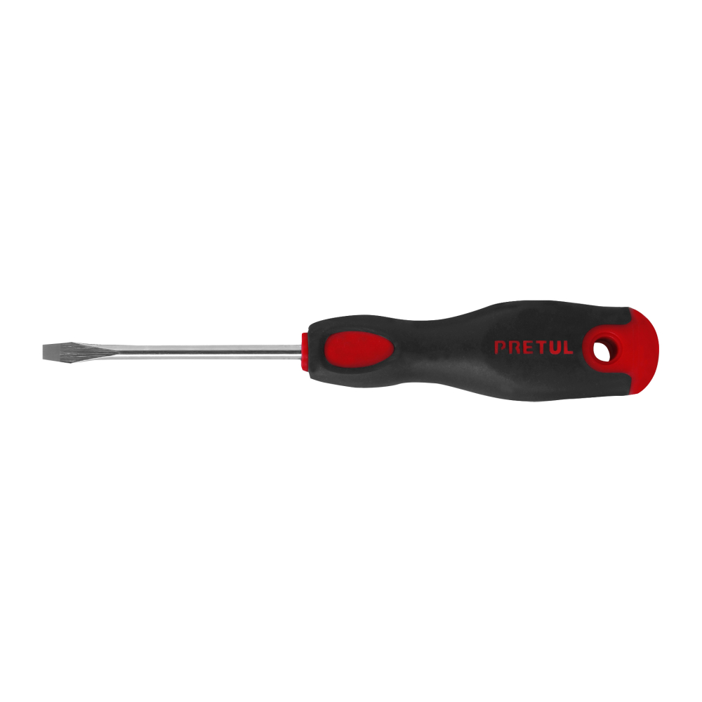 Desarmador plano 3/16 x 3' mango Comfort Grip, Pretul DR-3/16X3BP