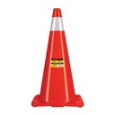 Cono de precaución de 70 cm de PVC con reflejante, Pretul CONO-70RP