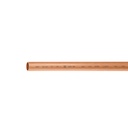 Tubo rígido de cobre 1/2' tipo 'L', 3m, 1.2kg, FOSET CC-001L