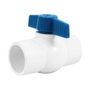 Válvula de esfera de PVC 1 1/2' para cementar, FOSET PVC-ES-1-1/2