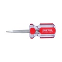 Desarmador plano 1/4 x 1-1/2' mango de PVC, Pretul DR-1/4X1-1/2TP