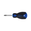 Desarmador de cruz 1/4' x 1-1/2' mango Comfort Grip, Pretul DP-1/4X1-1/2BP