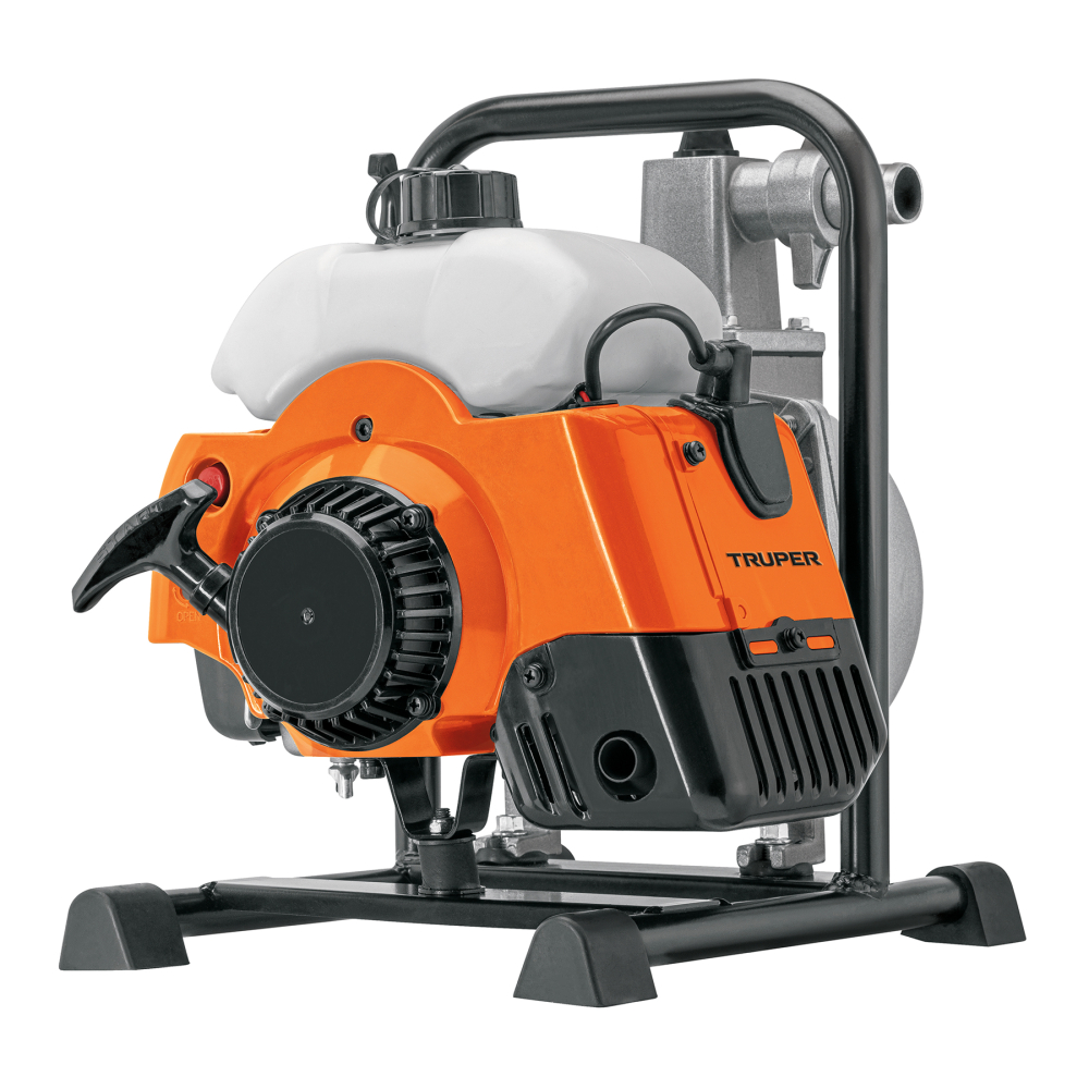 Motobomba autocebante 1'x1', gasolina 2HP, agrícola, TRUPER MOTB-12
