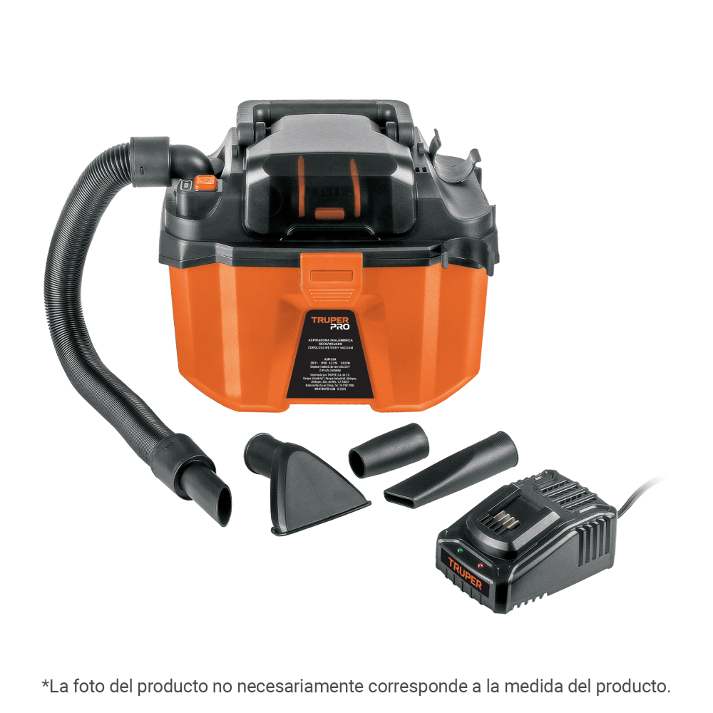 Aspiradora 20V, sin accesorios, TRUPER PRO ASPI-20AS