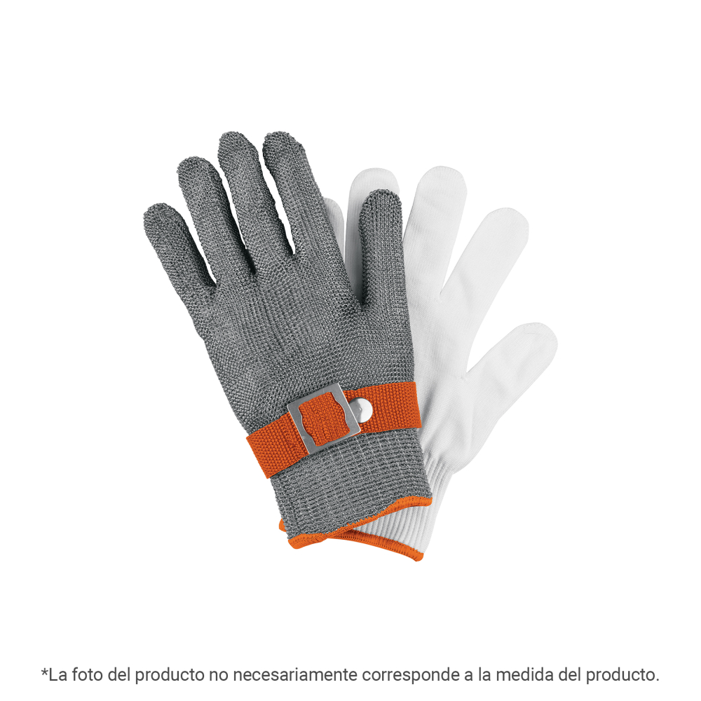 Guante Anticorte NV 5 de Acero Inoxidable, G, Truper GU-923