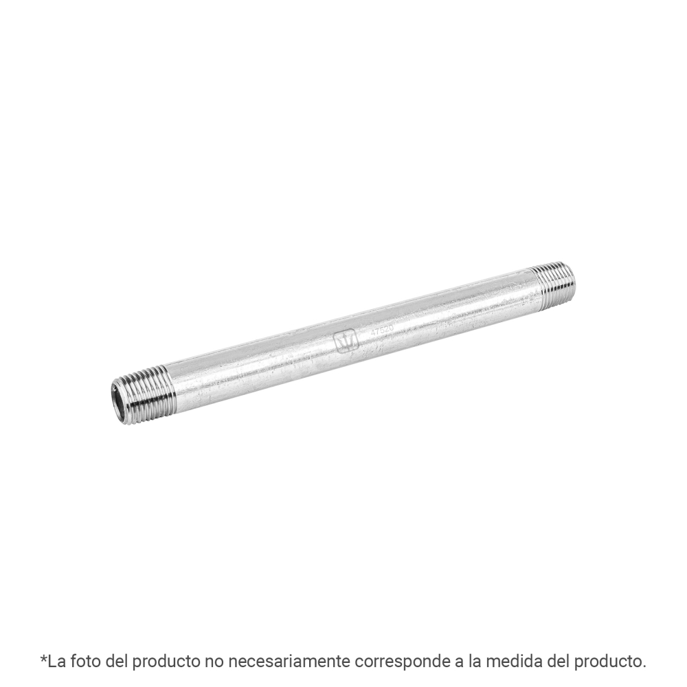 Niple de acero galvanizado 1/4' x 3', Foset CG-450
