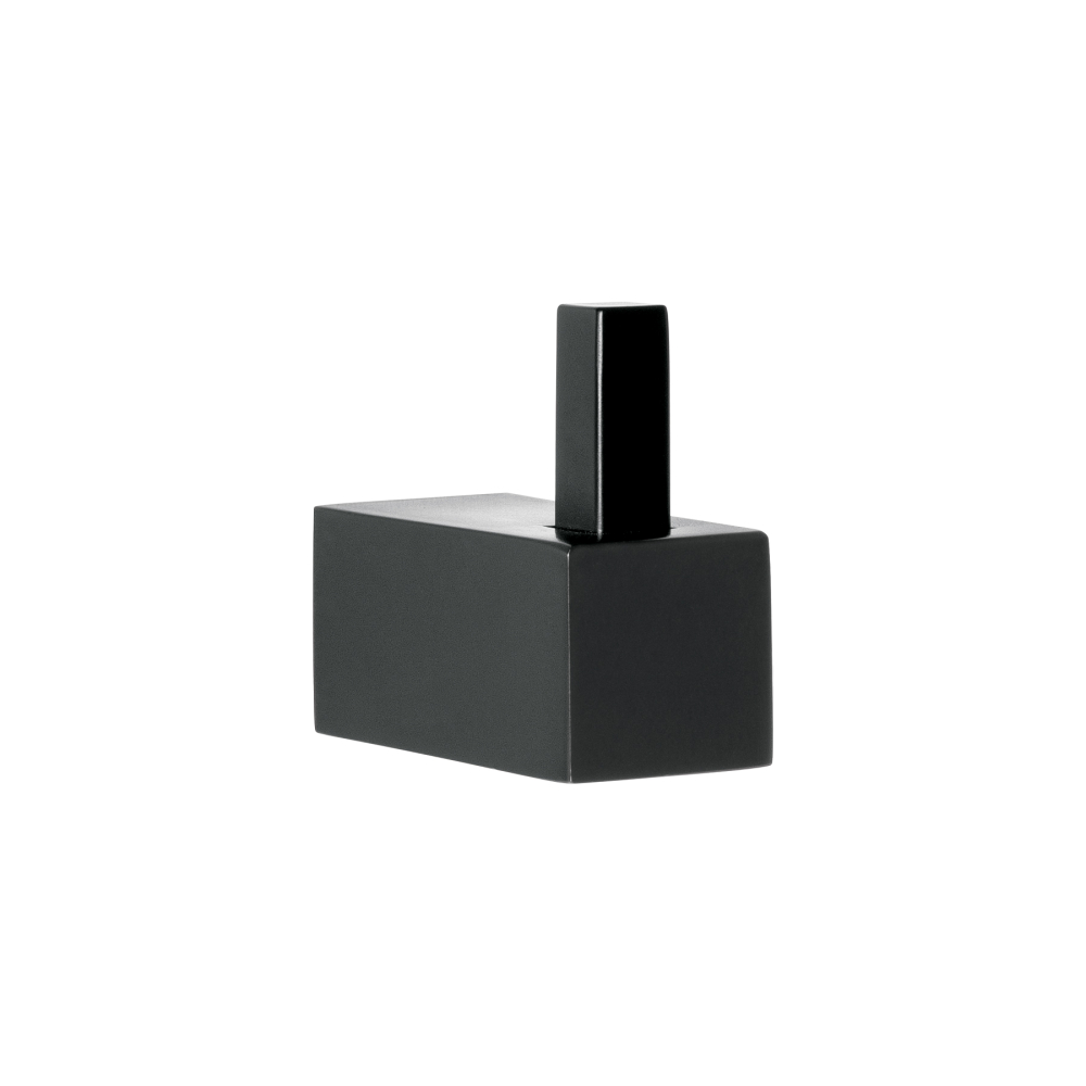 Gancho sencillo para toallas, negro, FOSET KUBO KUA-73M