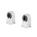 Bolsa 2 pz portalámparas p/tubo LED y fluorescente, base G5 POPL-18