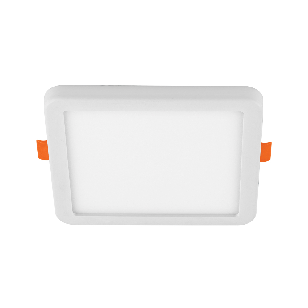 Luminario LED empotrable ajustable 8 W, cuadrado, luz de día EMP-801L