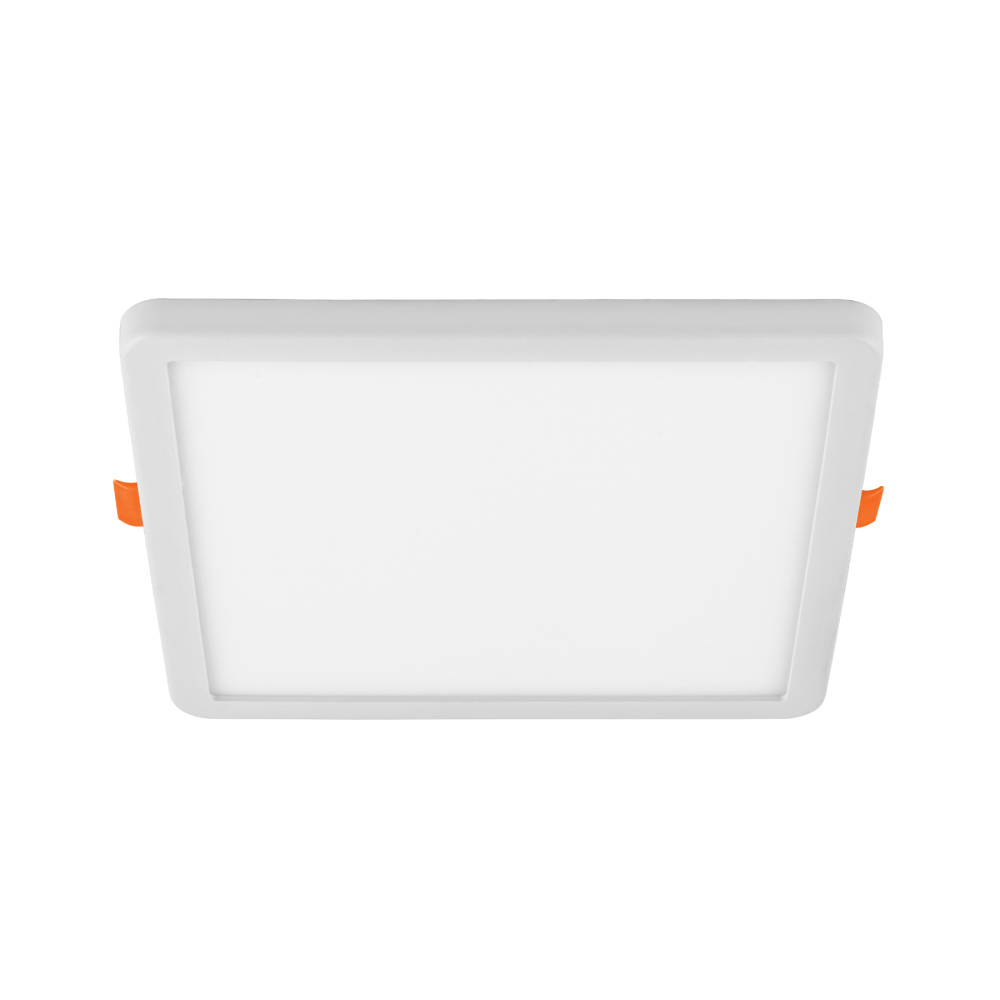 Luminario LED empotrable ajustable 15 W, cuadrado luz de día EMP-802L