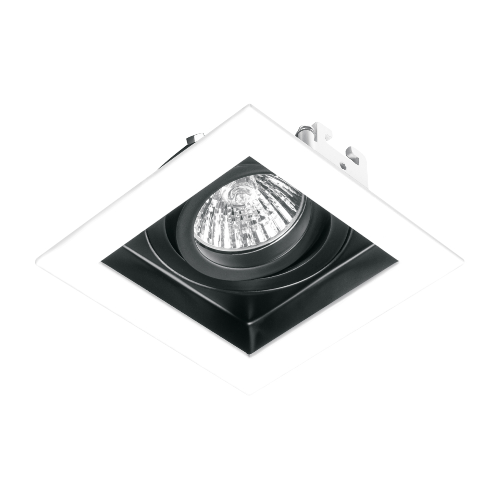 Luminario empotrable con 1 spot dirigible, blanco, VOLTECK EMP-710S