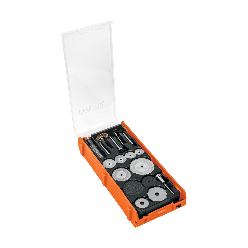 Kit de accesorios para herramienta rotativa, 51 pzs, TRUPER MOTO-KIT-51