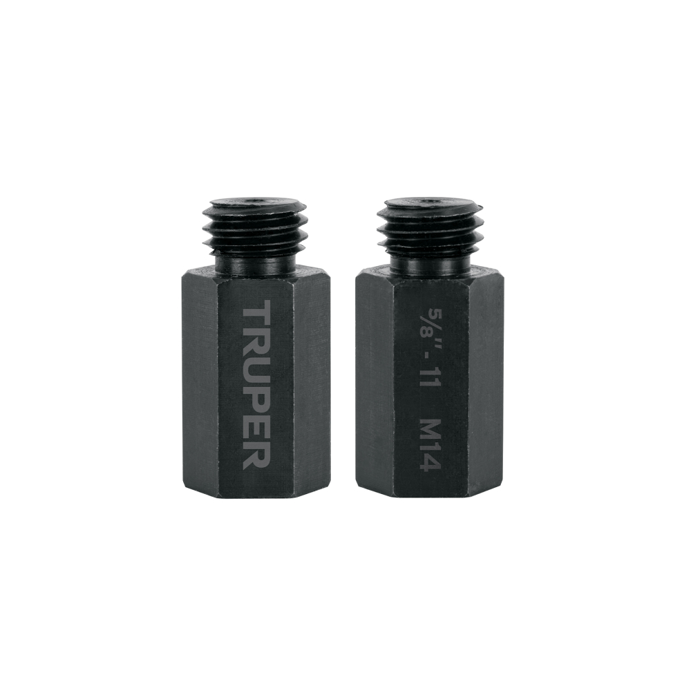 Adaptadores para pulidoras M14 a 5/8', 2 piezas, TRUPER ADP-M14