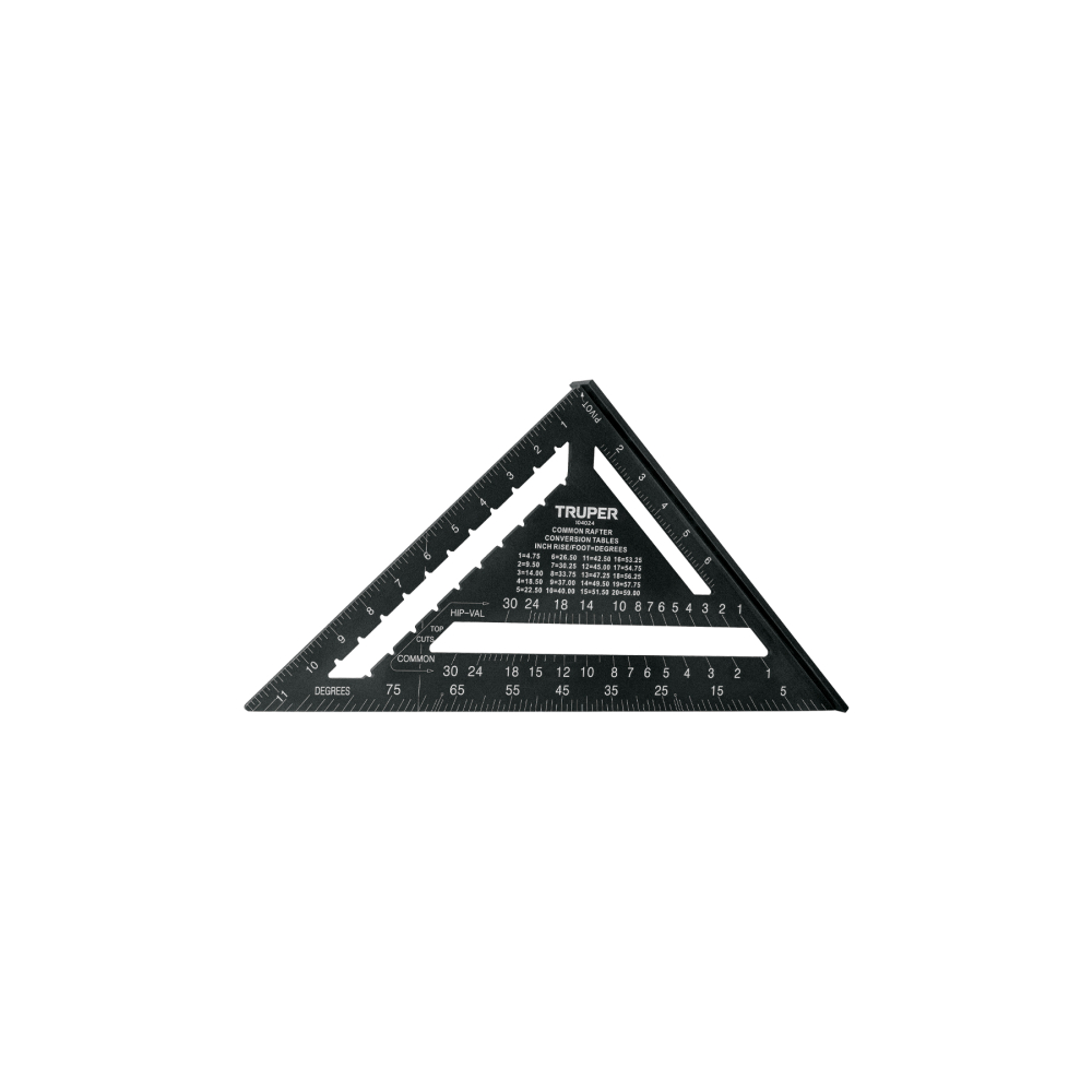 Escuadra 12' de aluminio color negro, p/muros de yeso,TRUPER ET-12AN