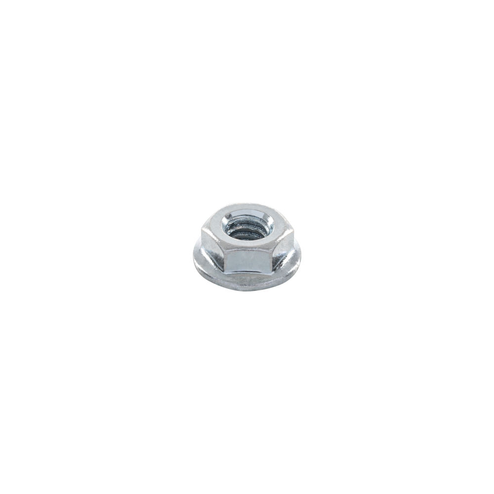 Bolsa con 100 tuercas flange, 1/4', acero galvanizado, FIERO TUEF-1/4