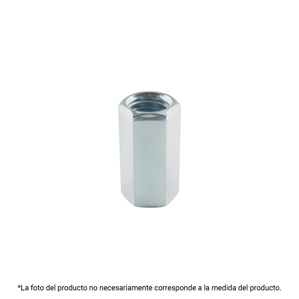 Bolsa con 5 tuercas cople, 7/16' acero galvanizado , FIERO TUEC-7/16