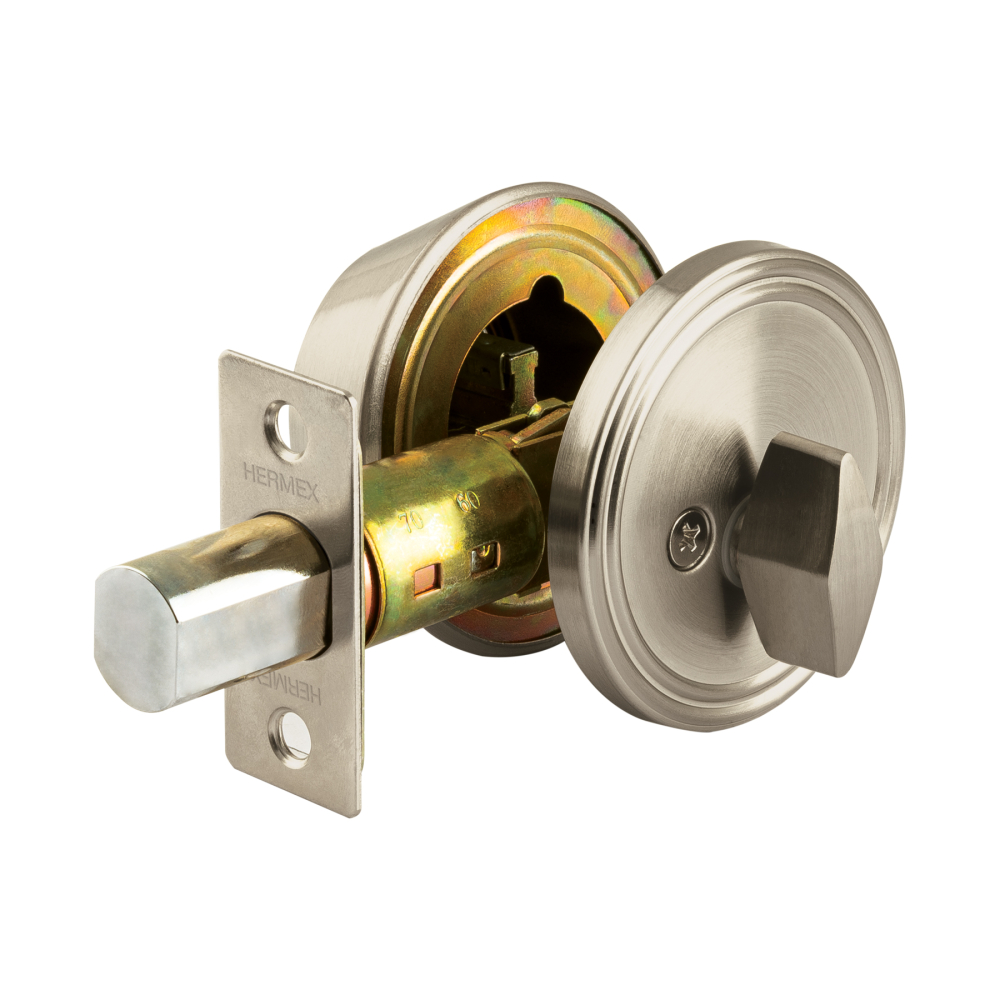 Cerrojo llave-mariposa níquel satin, llave de puntos, HERMEX CERO-41