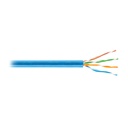 Metro de cable UTP CAT5E, Bobina de 100m, azul, VOLTECK CBR-51A
