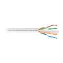 Metro de cable UTP CAT6, Bobina de 305m, blanco, VOLTECK CBR-63B