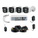 Kit video vigilancia, 4 canales, 4 cámaras, 5MP, Disco 1TB CTV-KIT-4A