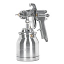 Pistola p/pintar succión HVHP vaso alum, 1.8mm, 2 vál Truper PIPI-310