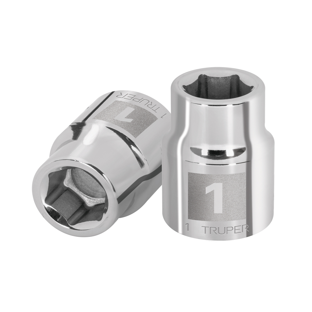 Dado de 1', 6 puntas, cuadro 3/4', Truper D-3432-H