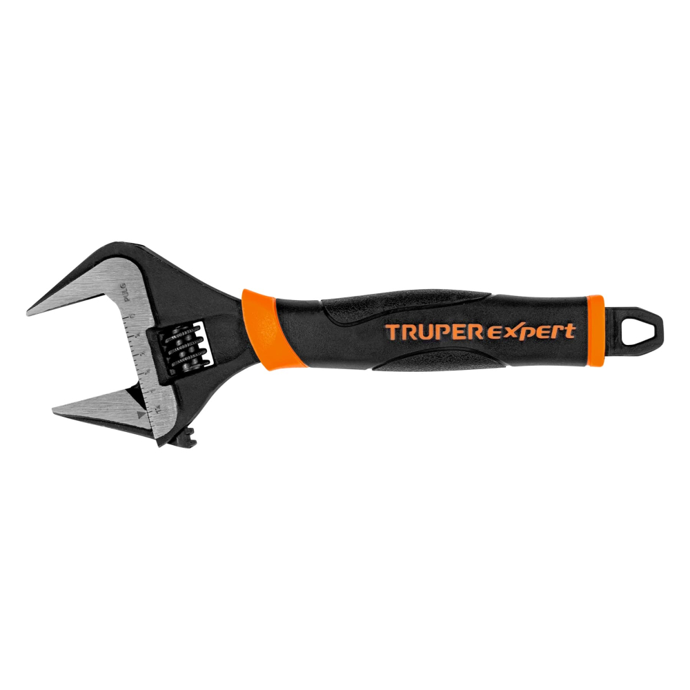 Llave ajustable (perico) 8' boca ancha Comfort Grip, Expert PET-8XA