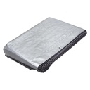 Lona de polietileno reforzada 5 x 6 m, gris, 180g/m2, TRUPER LT-56