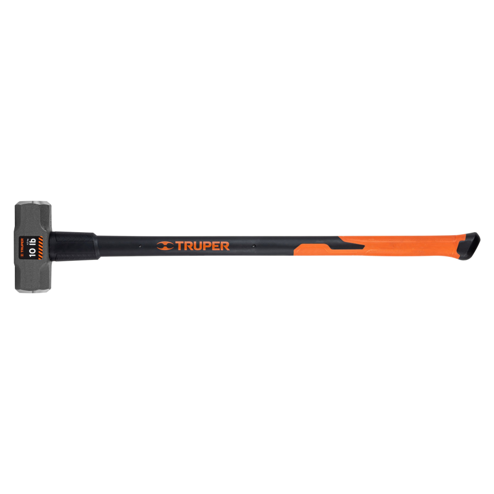 Marro octagonal 10 lb, mango fibra de vidrio 36', Truper MD-10F