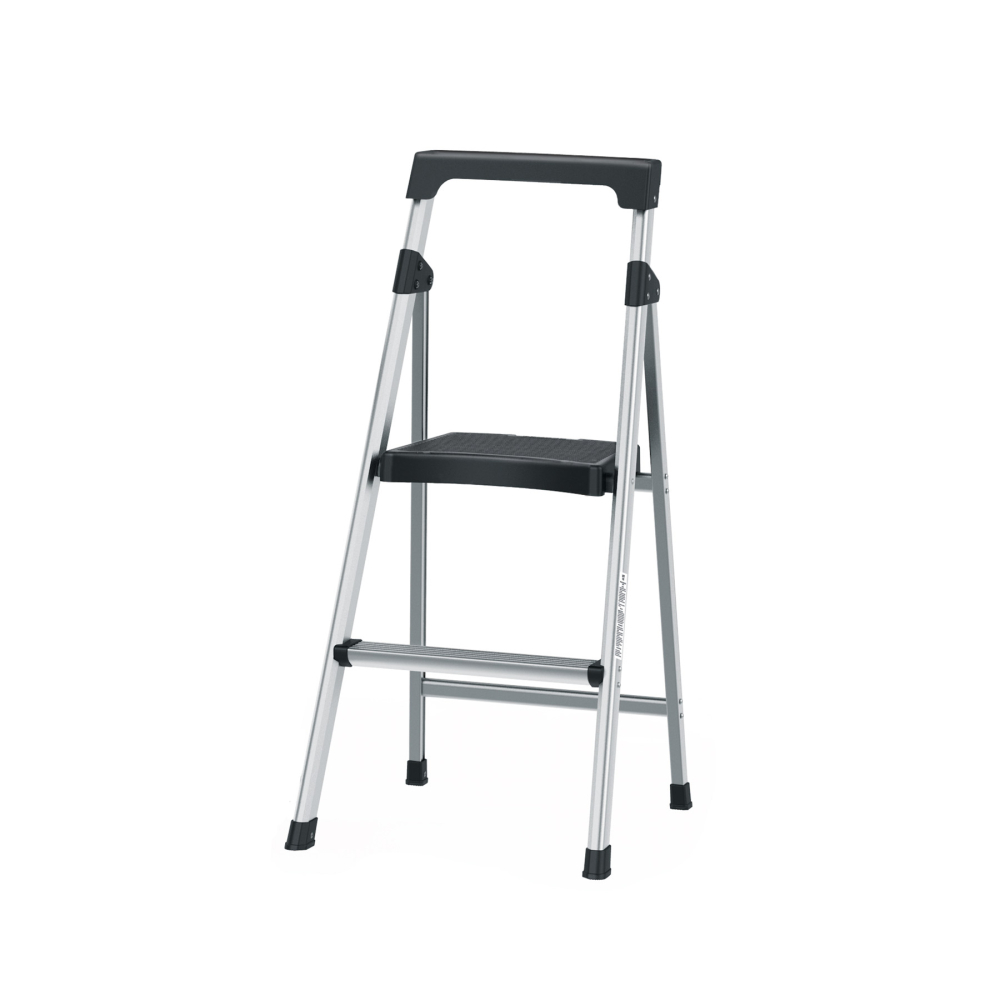 Escalera tubular plegable, 2 peldaños, aluminio, Truper ESTU-2A