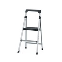 Escalera tubular plegable, 2 peldaños, aluminio, Truper ESTU-2A