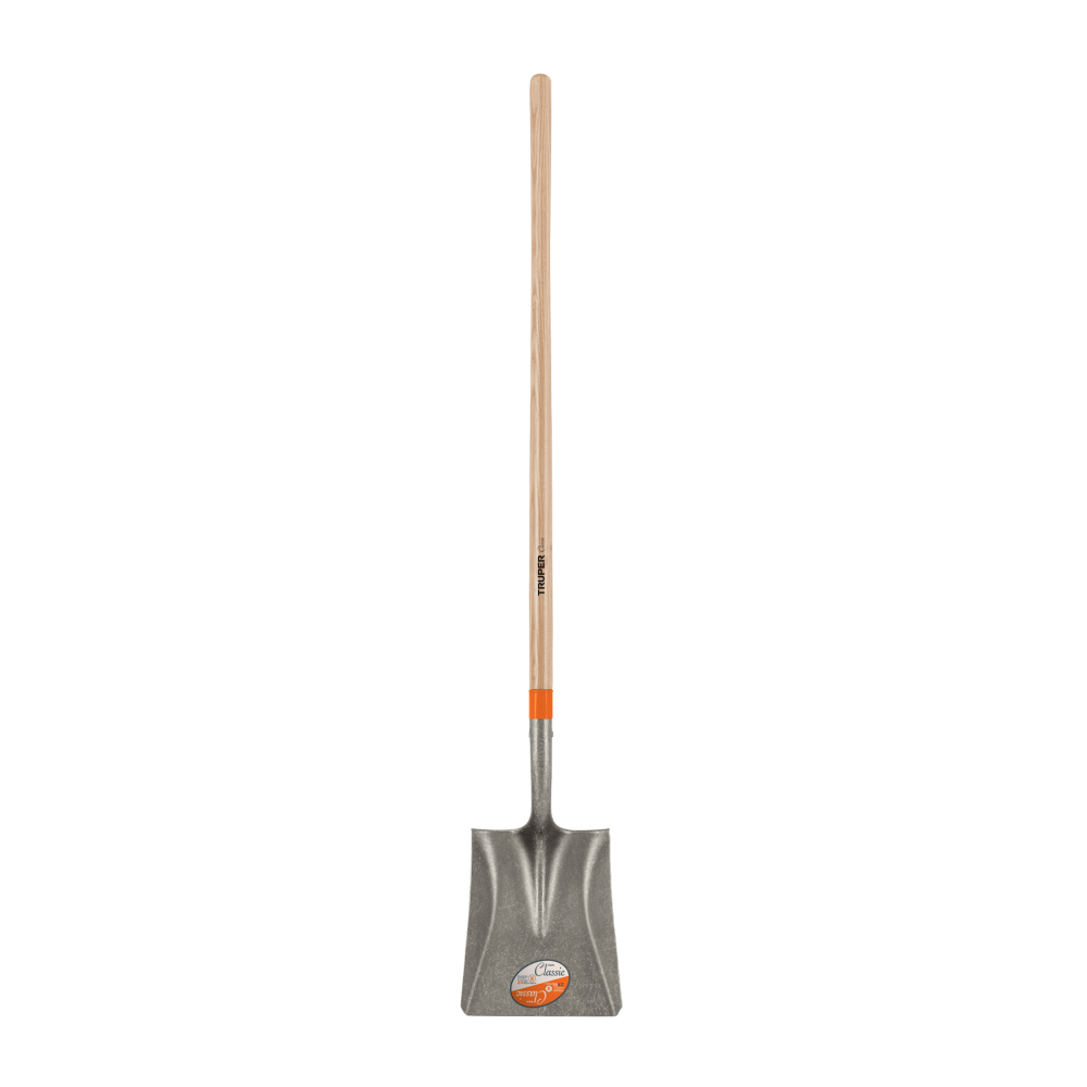 Pala cuadrada Classic, mango largo 48', Truper PCL