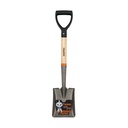 Pala cajuelera cuadrada, puño 'D' mango de madera, Truper TR-BYC