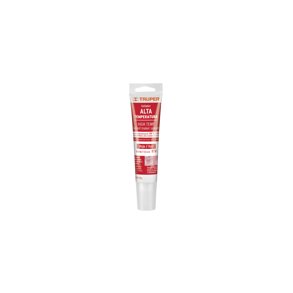Sellador de silicón rojo para altas temperaturas, 85 g ALTE-R