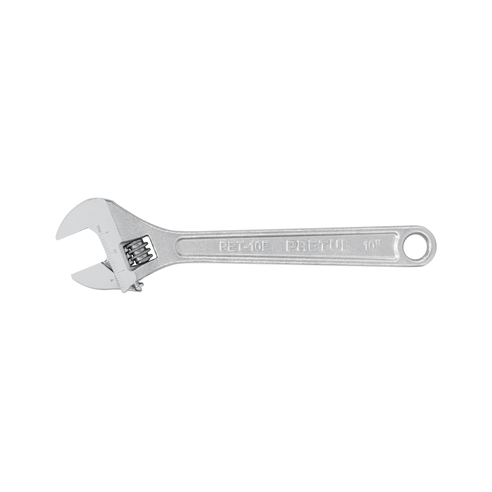 Llave ajustable (perico) 10' cromada, Pretul PET-10P
