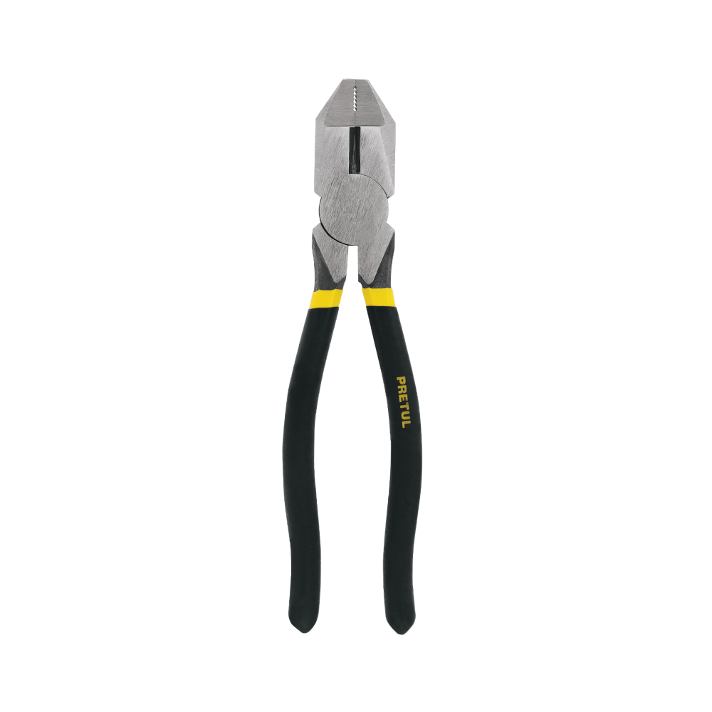 Pinza para electricista 9' uso rudo, mango de PVC, Pretul 219-P