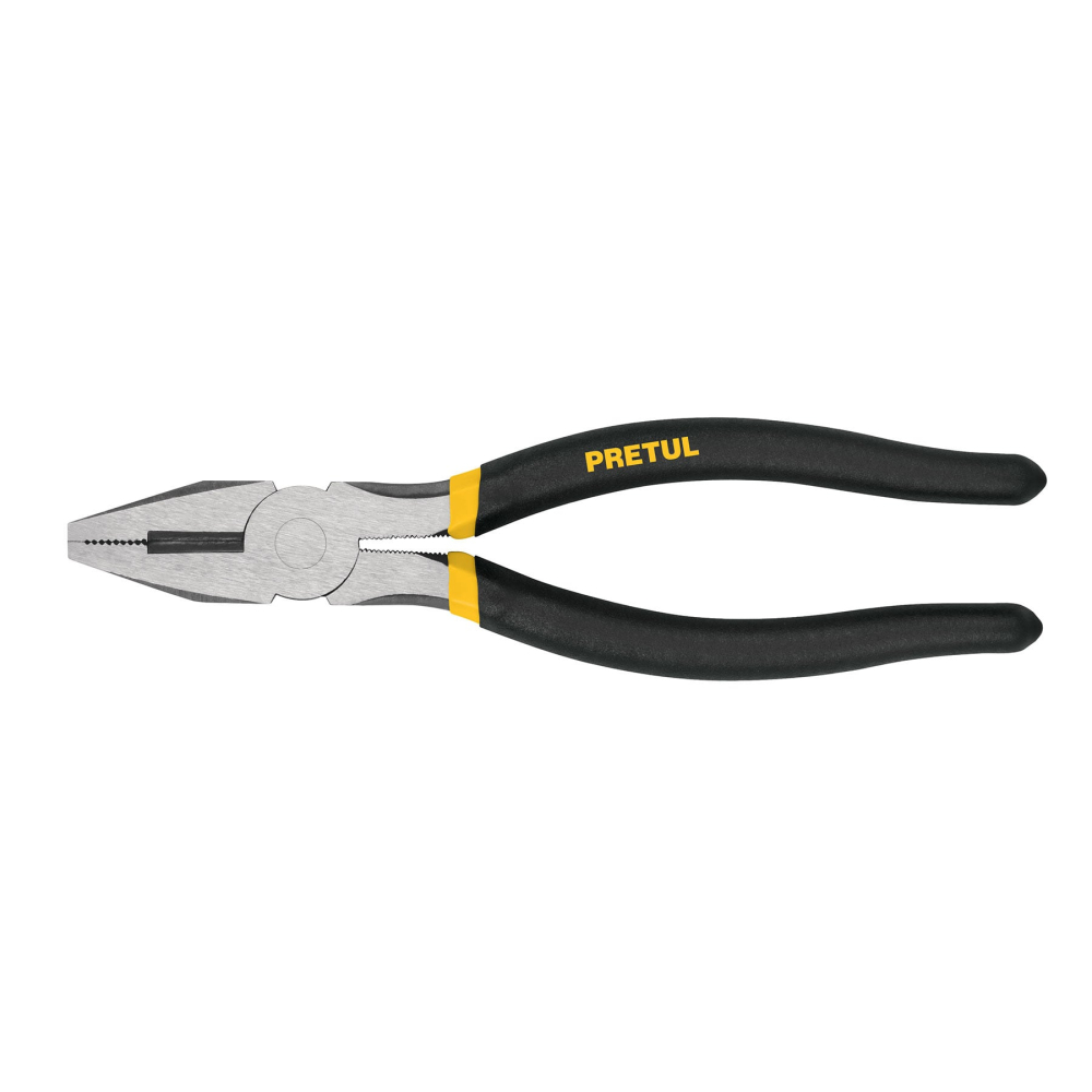 Pinza para electricista 8' mango de vinil, a granel, Pretul PEL-8PG