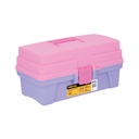Caja cosmetiquera 14', rosa/morado, Pretul CCO-14RP
