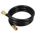 Manguera para gas, PVC negra, 3/8'x1.5 m, c/conexión, Foset MGAN-15
