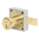 Cerradura para mueble, modelo 25, latón, HERMEX CM-25L