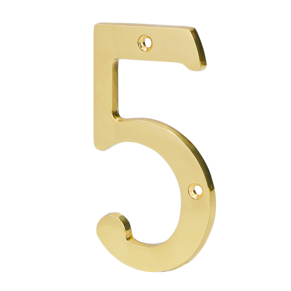 Número 5 de latón sólido 4', HERMEX NUCH-5