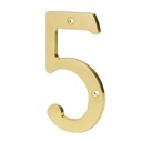 Número 5 de latón sólido 4', HERMEX NUCH-5