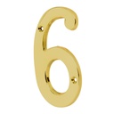 Número 6 de latón sólido 4', HERMEX NUCH-6
