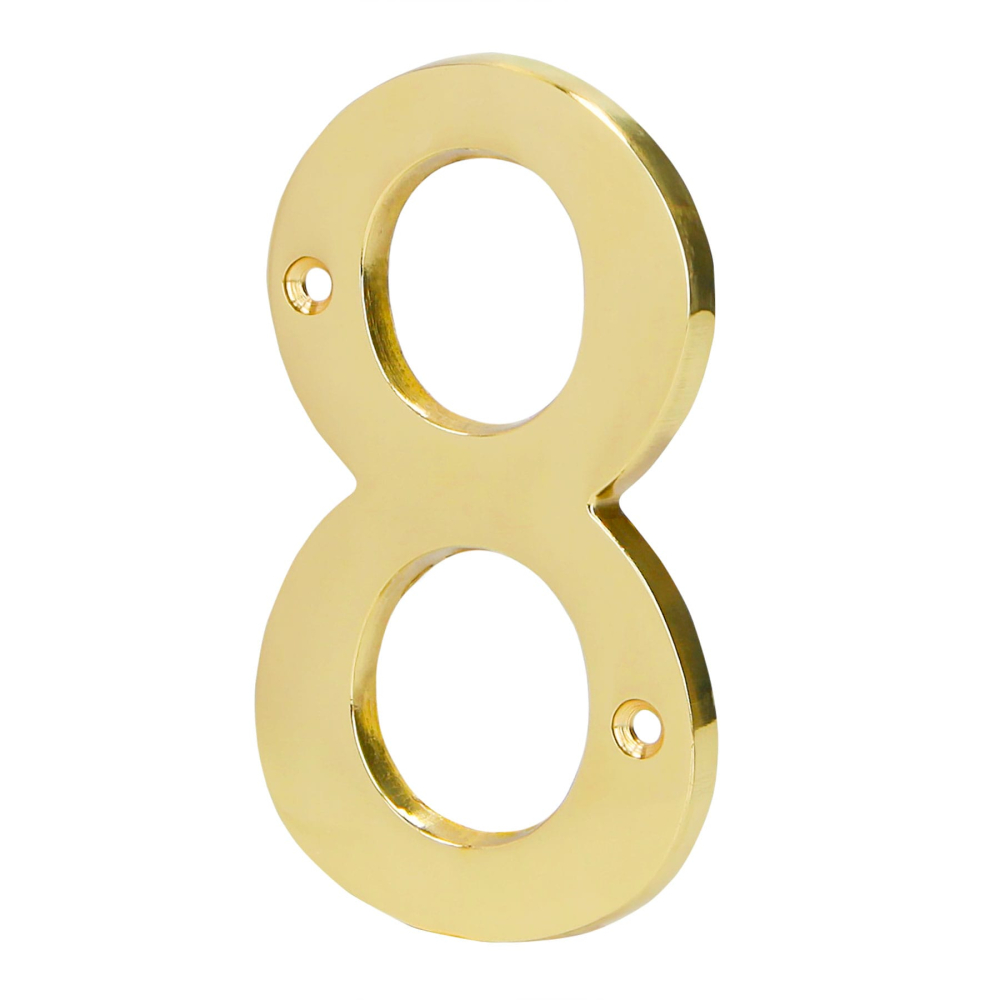 Número 8 de latón sólido 4', HERMEX NUCH-8