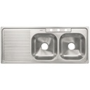 Tarja de empotrar 120 x 50 cm doble tina derecha, FOSET TA-1202TD