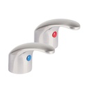 Juego de manerales tipo palanca p/lav-fregadero, satín,Aqua AQMM-62N