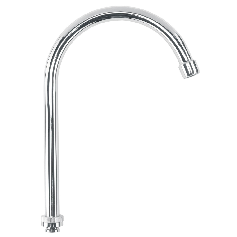 Cuello alto/curvo para mezcladora de fregadero, cromo, Basic CR-321