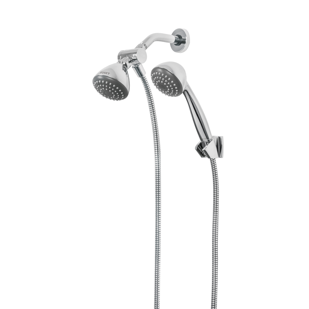 Regadera 3-1/4' con extensión tipo teléfono, Foset Aero R-001